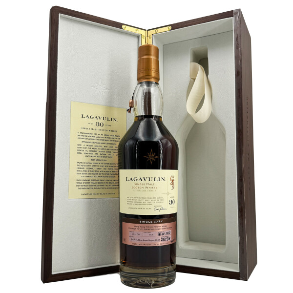 Lagavulin Single Malt Scotch Whisky - 30 Jahre - Cask Number 5403